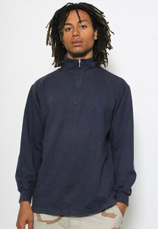 VINTAGE ASICS 1/4 ZIP SWEATSHIRT
