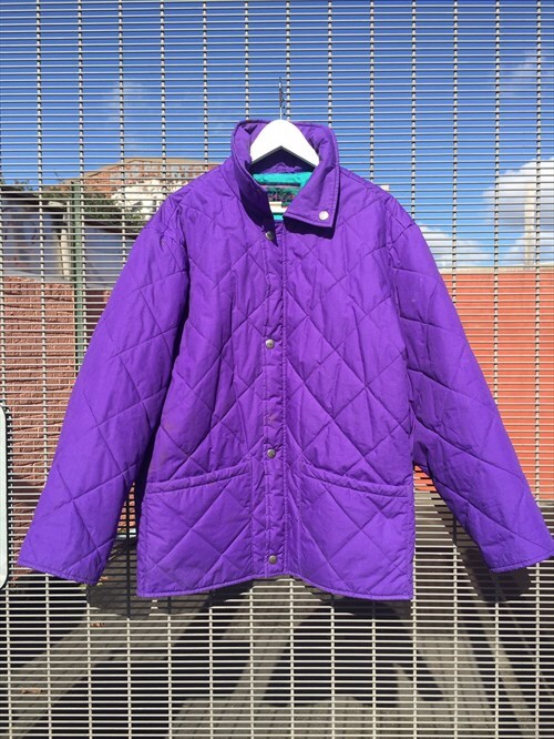 FILA Magic Line purple quilted jacket Vintage 80s