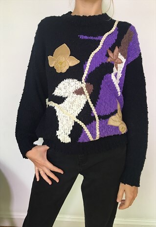 80S JUMPER WITH NICE DETAILS ON THE FRONT
