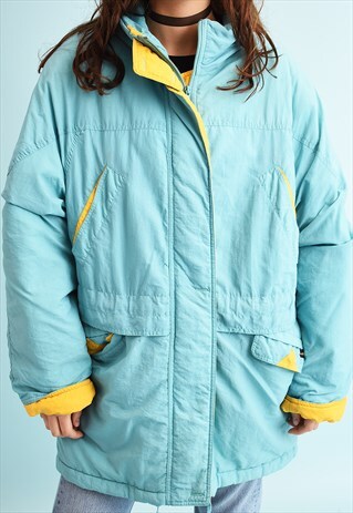 90'S RETRO ATHLEISURE PUFFER JACKET PARKA