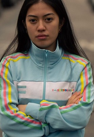ADIDAS TREFOILS BUENOS AIRES TRACKSUIT JACKET BABY BLUE
