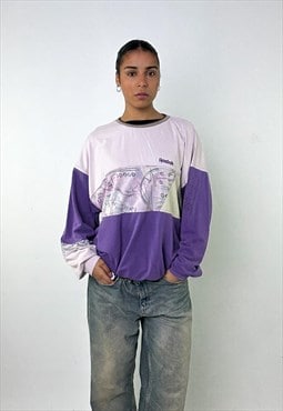 Grey 90s Reebok Colour Block Sweatshirt