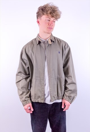 VINTAGE RALPH LAUREN HARRINGTON JACKET IN GREEN