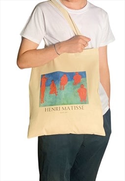 Henri Matisse Music (1907) Abstract Art Tote Bag with Title