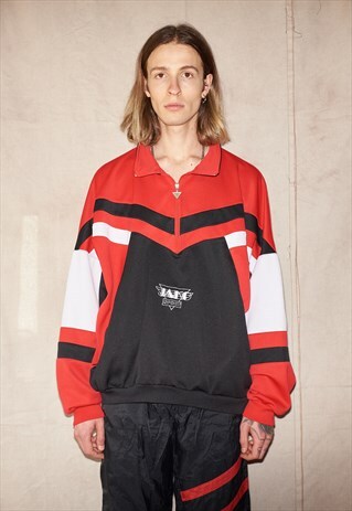 90S DOGTOWN STRIPED VERY FASHINABLE UNISEX RAVE SWEATSHIRT