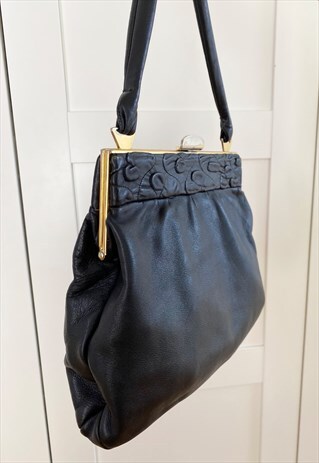 VINTAGE 60S QUILTED LEATHER BAG