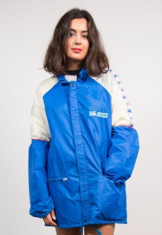 VINTAGE 90'S BLUE KAPPA CAGOULE JACKET