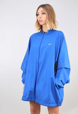 VINTAGE OVERSIZED BLUE NIKE FESTIVAL WINDBREAKER JACKET