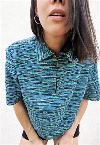 VINTAGE TOWELLING POLO TSHIRT