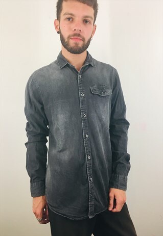 VINTAGE GREY DENIM SHIRT