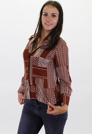 VINTAGE ABSTRACT PATTERN FESTIVAL SHIRT