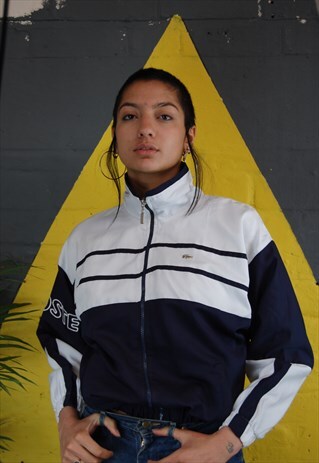 LACOSTE BOMBER WITH INTERESTING BRANDING