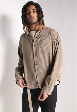 VINTAGE CORDUROY CORD SHIRT BEIGE