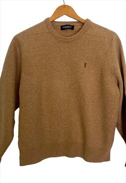Yves Saint Laurent vintage light brown unisex sweater. M