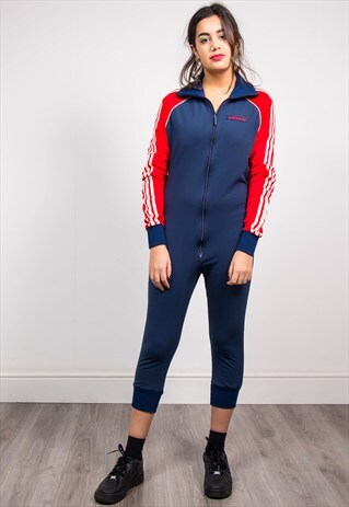 VINTAGE 90'S NAVY BLUE ADIDAS JUMPSUIT