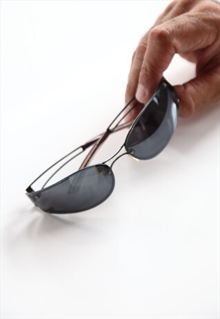 VINTAGE CHROME FRAME, GREY LENSES