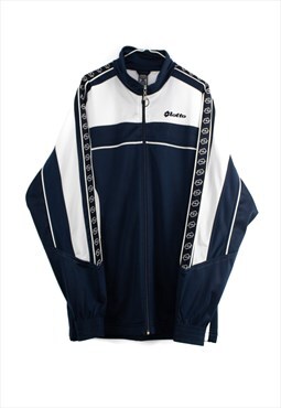 Vintage Lotto Track Jacket in Blue L
