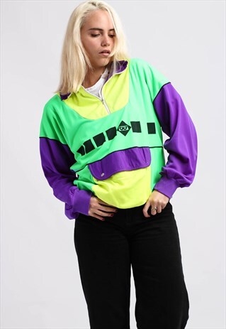 VINTAGE 1/4 ZIP SPORT SWEATSHIRT
