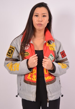 VINTAGE REPLAY PADDED JACKET GREY