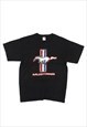 Mustang Black T-Shirt, Fruit of the Loom Heavy Label