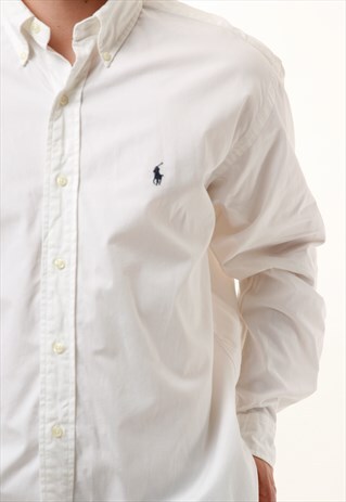 90S VINTAGE OLDSCHOOL RALPH LAUREN COTTON SHIRT 15676