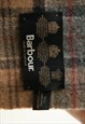80S VINTAGE BARBOUR TARTAN CHECKED LAMBSWOOL SCARF 4831