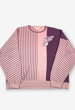 Vintage 80s Shell Embroidered Block Colour Jumper BV15595