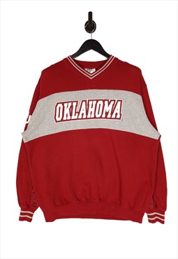 Lee Sport Oklahoma Sweatshirt Size L/XL In Red Men's College
