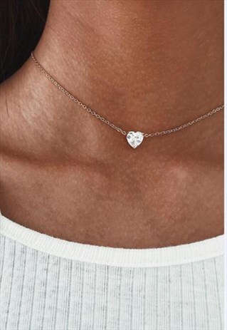 CZ HEART NECKLACE