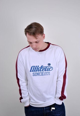 VINTAGE NIKE LONGSLEEVE, WHITE SWEATSHIRT