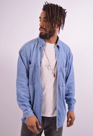VINTAGE LEVI'S DENIM SHIRT BLUE