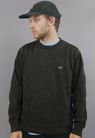 VINTAGE NIKE SWEATER IN BROWN WITH LOGO