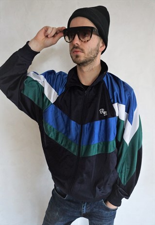 VINTAGE SWEATSHIRT WINDBREAKER TRACKSUIT SPORTS JACKET RUN