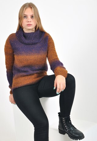 VINTAGE KNITWEAR TURTLE NECK JUMPER