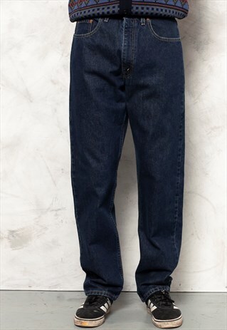 BLUE LEVIS 615 02 ORANGE TAB JEANS