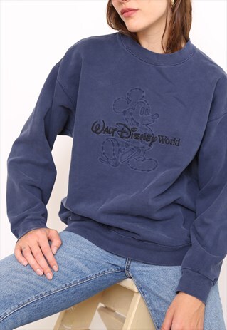 VINTAGE 90S DISNEY NAVY SWEATER JUMPER