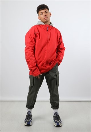 VINTAGE ADIDAS XL RED JACKET