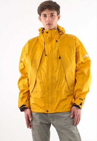 VINTAGE THE NORTH FACE SHELL WINDBREAKER 90S YELLOW