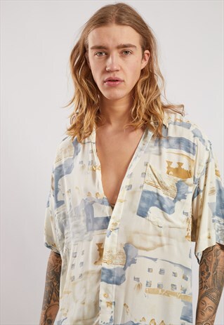 VINTAGE PATTERNED SHORT SLEEVE SHIRT