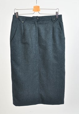 Vintage 90s midi pencil skirt in grey