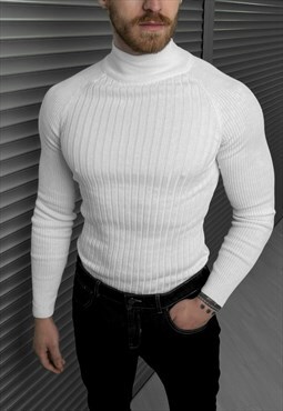  Turtleneck sweater white