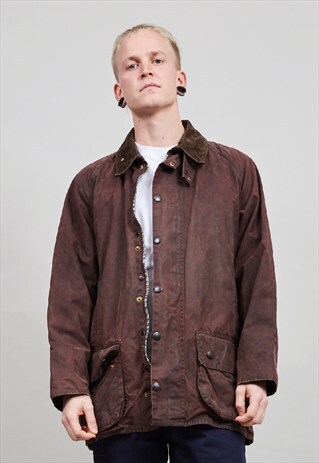 VINTAGE BROWN BARBOUR WAX JACKET