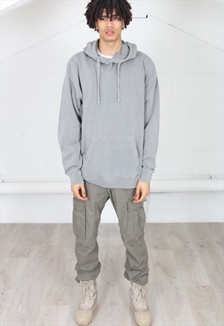 COSMIC SAINT GREY WASHED UNISEX HOODY