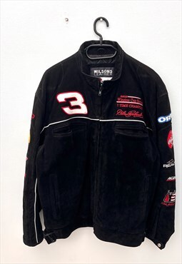Vintage chase authentics nascar black jacket large 