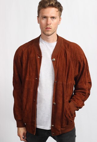 VINTAGE SUEDE BOMBER JACKET