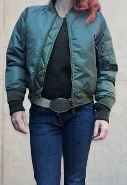 MA1 Olive Khaki Bomber Jacket -deadstock