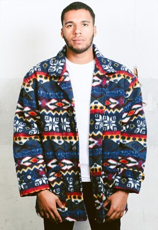 VINTAGE AZTEC FLEECE COAT
