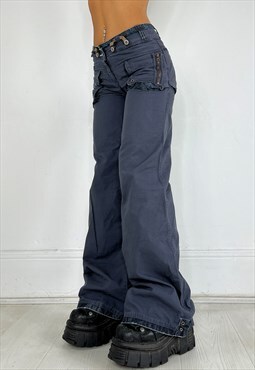 Vintage Y2k Cargo Pants Trousers Utility Streetwear 90s 00s