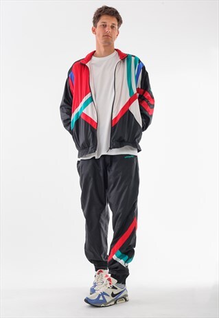 VINTAGE ADIDAS ORIGINALS TRACKSUIT JACKET AND PANTS 90S RED