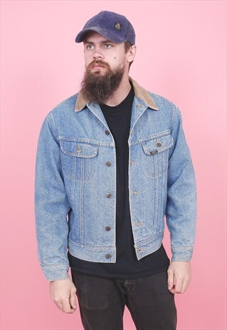 VINTAGE LEE BLANKET LINED DENIM JACKET /R7137